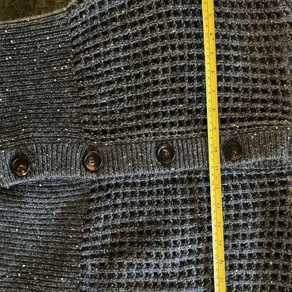 Women’s Brunello Cucinelli NEW Sequin Crochet Cardigan Gray Cashmere Blend Sz S - Picture 7 of 13